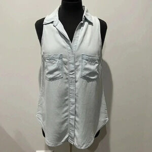 Le Chateau |  Chambray sleeveless top